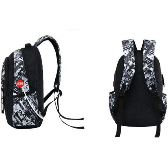 Asge Boys School Backpack Large Nylon Bookbag Teen Travel Hiking Daypack main image 7